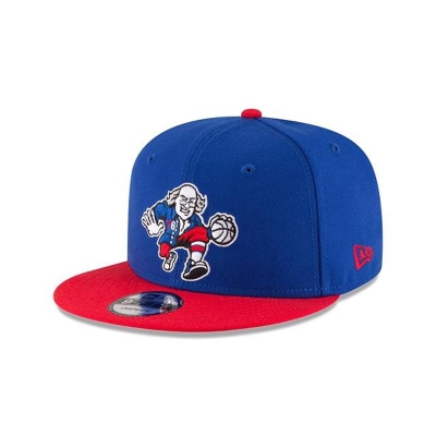 Blue Philadelphia 76ers Hat - New Era NBA Two Tone 9FIFTY Snapback Caps USA6402918